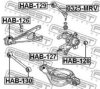 FEBEST HAB-128 Bush, control arm mounting